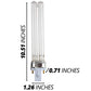 DualUV9 replacement bulb (UVC-9W-H)-YuzUV9