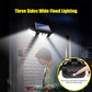 Solar Powered IP65 2400mA Adjustable 3 Head Motion Sensor Night Light