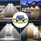 Solar Powered IP65 2400mA Adjustable 3 Head Motion Sensor Night Light